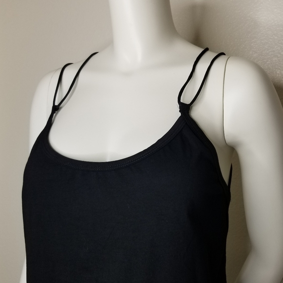 Shein 3X Womens Black Spaghetti Strap Criss Cross Back Sleeveless Summer Top NEW - Picture 3 of 16